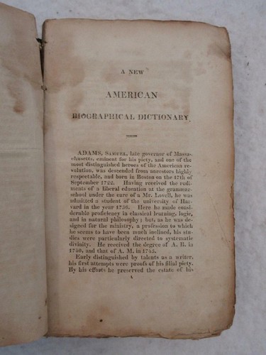 Thomas J. Rogers A NEW AMERICAN BIOGRAPHICAL DICTIONARY 1813, Easton, PA - Picture 9 of 10