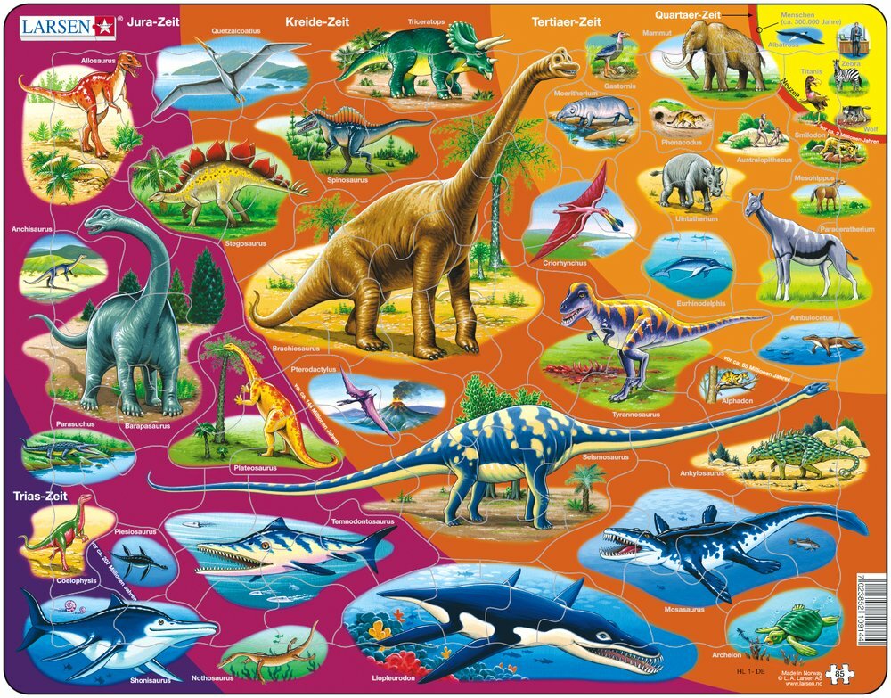 Larsen Zeitalter - Dinosaurier 85 tlg.