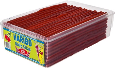 Haribo BALLA BALLA CHERRY - Jelly Sticks 150 pcs - 1275g / 49.87oz