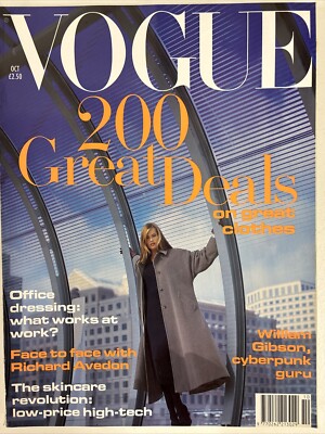 Vogue Magazine October 1993 Richard Avedon Vintage UK Fashion