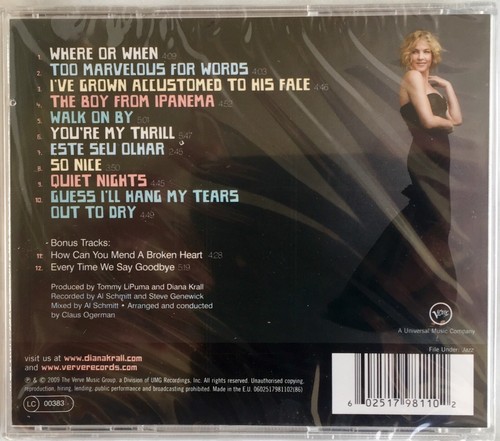 DIANA KRALL QUIET NIGHTS CD VERVE SEALED - Foto 2 di 2