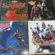 vtg Funk 4 LP lot Mandrill Cuban Funk Instant Funk Rick James Sly & Family Stone