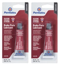 Permatex Set of 2 Silicone Ceramic Extreme Brake Parts Lubricant 0.5 fl oz Tube