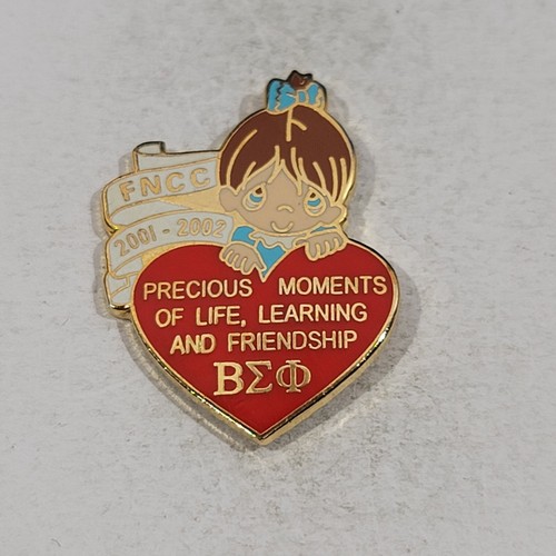 Beta Sigma Phi Sorority FNCC 2001 Friendship Metal Lapel pinback Hat Pin - Picture 5 of 8