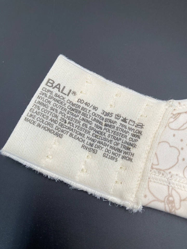 Bali Passion For Comfort Size 40 DD Nude Minimizer Underwire Bra Style