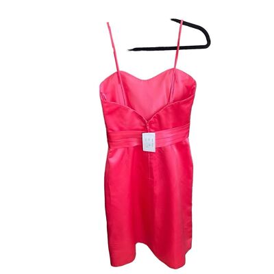 bridesmaid dress watermelon A Line Watermelon Chiffon Floor Length Short Sleeves Bridesmaid Dresse main image 0