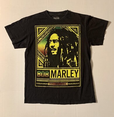 Bob Marley Mens Shirt Size Medium Roots Rock Reggae Short Sleeve