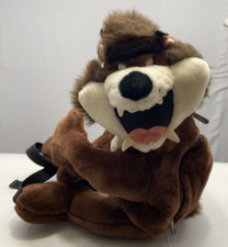 Vintage 1995 Taz-Looney Tunes-Tasmanian Devil Plush Backpack Bag VERY RARE-Gift