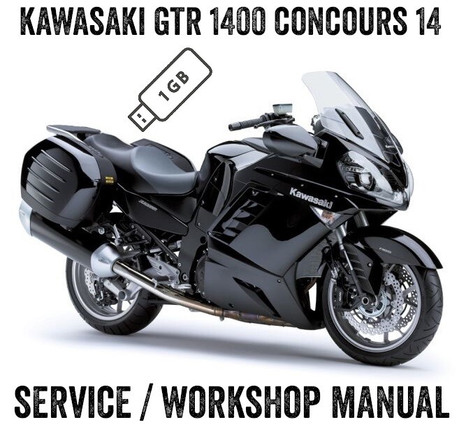 2008-2009 Kawasaki GTR1400 Concours 14 Repair Workshop Service