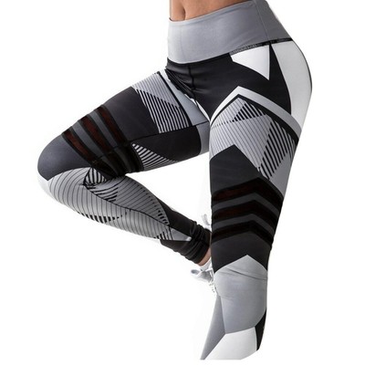 Printed Leggings Fitness Pants Sports Women Gym Workout Clothing Casual