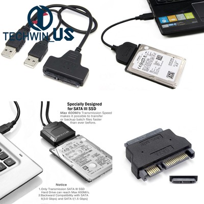USB 3.0 to 2.5'' HDD SATA III Hard Drive Cable Adapter for SATA3.0 SSD&HDD L3US