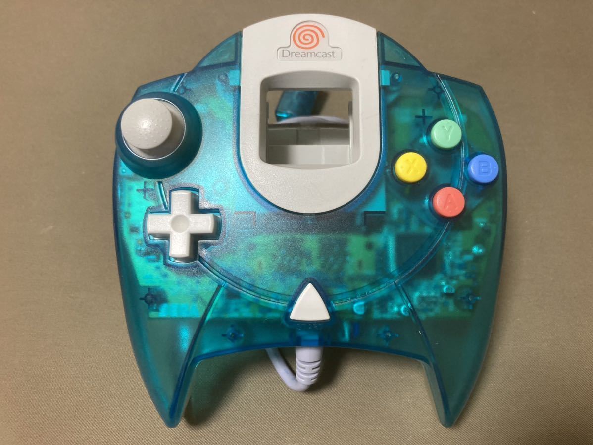 Dreamcast 値引きok SEGA Dreamcast Controller Millennium 2000 HKT-7700 Aqua blue Japan
