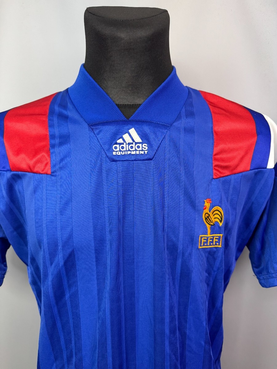 高い信頼 厚い信頼 FRANCE ADIDAS JERSEY SOCCER FOOTBALL SHIRT HOME 1993 1992 ウェア
