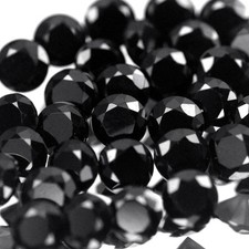 1.30mm Lot 10,20,60,100 pcs Round Cut Calibrated Genuine Natural BLACK SPINEL