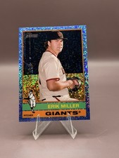 Erik Miller 2025 Topps Heritage High # - Blue Sparkle #558 Giants