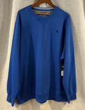 U.S. Polo Assn. Men's Crewneck Fleece Sweatshirt Dazzling Blue Size 3XL NWT