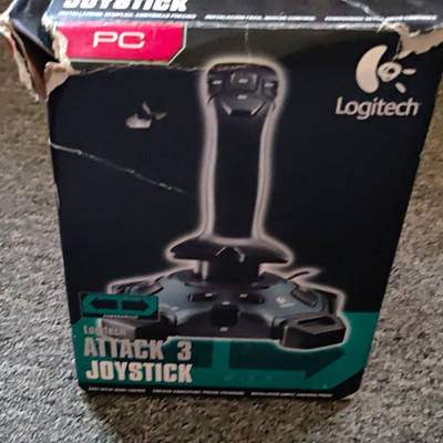 Logitech Attack 3 Joystick für PC, Schwarz
