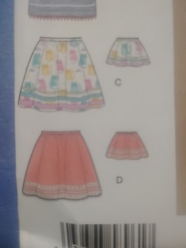 Simplicity Sewing Pattern #S8961 Girl's Skirt & 18" Doll Skirt 7-14 - Picture 8 of 8
