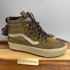 Vans Sk8-Hi MTE-2 Cold Weather Shoes Boots Men's 8/Women's Size 9.5 Brown Green