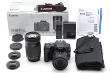  Almost Unused Canon EOS Kiss X10 Rebel SL3 Camera w/ 2 Zoom Lenses From JAPAN