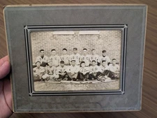 Vintage Baseball Team Photo Deer Creek Uniforms Burlington Indiana Ind