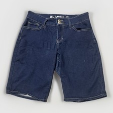 Hydraulic Jean Shorts Womens Size 8 Mid Rise Curvy Midi Dark Wash 31x10.5