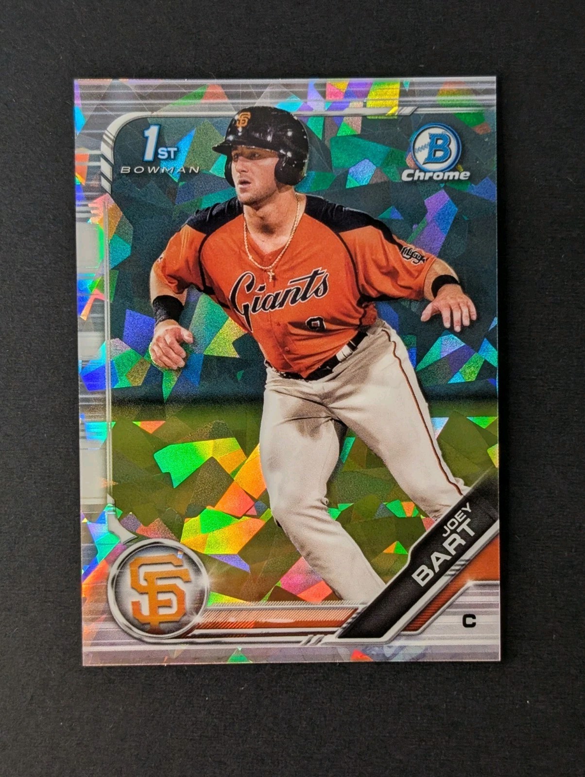 Joey Bart 2019 Bowman Chrome Prospects BCP-50 Atomic Refractor 1st Rookie RC