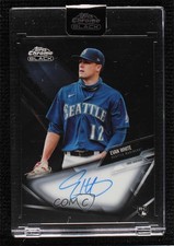 2021 Topps Chrome Black Chrome Black Auto Evan White #CBA-EW Auto 8k4