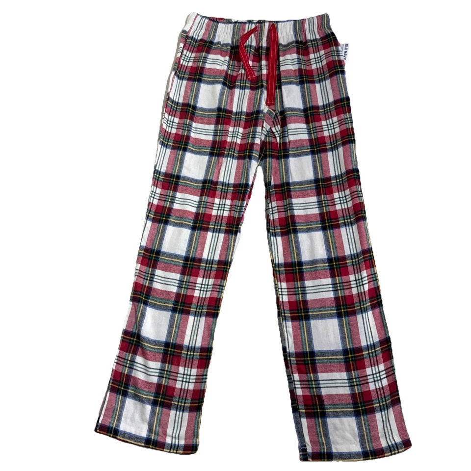 Antiguo conjunto de pijama de franela a cuadros azul marino a juego pantalones manga larga tartán S Foto 3 de 4