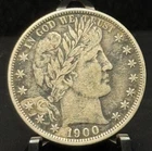 1900 Barber Half Dollar 50C Silver Coin