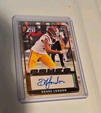 2021 Leaf Pro Set Power Drake London rookie autograph auto USC