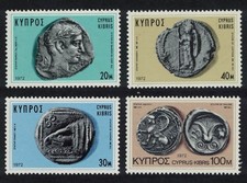 Cyprus Ancient Coins of Cyprus 4v 1972 MNH SG#393-396