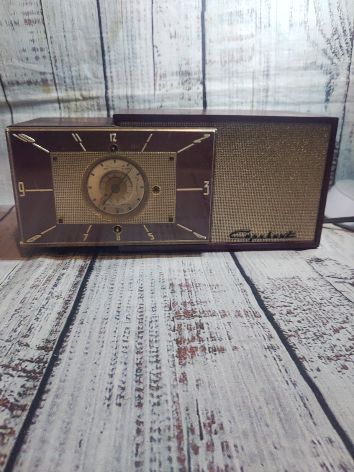 Capehart Model TC-62 clock radio Tube Red 50's I Love Lucy Am MW (Read Descrip)