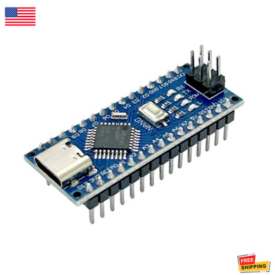 NANO V3 Compatible Development Board Soldered ATmega328P Type C USA
