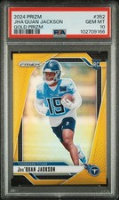 Jha’Quan Jackson 2024 Panini Prizm True Gold Prizm RC /10 PSA Gem Mint 10! Pop 1