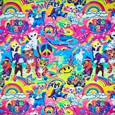 Character Lisa neon horse alien 100 cotton woven fabric 18"x55" 1218542