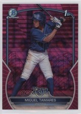 2023 Bowman Chrome Prospects Fuchsia & Pink Vapor Refractor Miguel Tamares 14mq