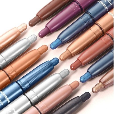 12 Farbtöne cremiger Lidschatten Set wasserfest mattes Finish bis zu 12 Stunden