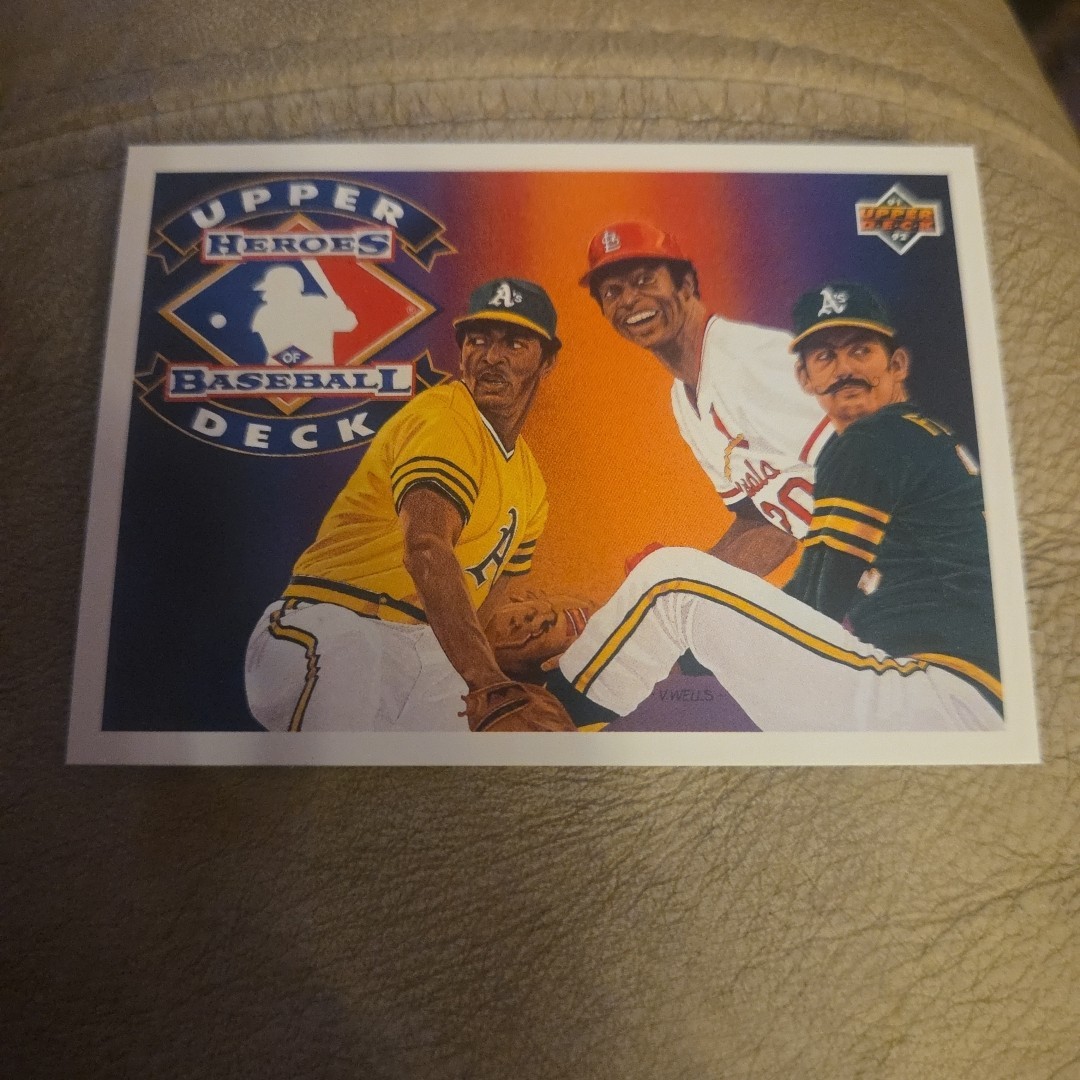1992 Upper Deck - Heroes Baseball #H8 VIDA BLUE, LOU BROCK, ROLLIE FINGERS
