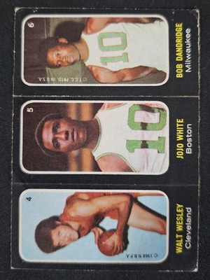 1971-72 Topps - Trios Stickers Bob Dandridge, Jo Jo White, Walt Wesley #4-5-6...