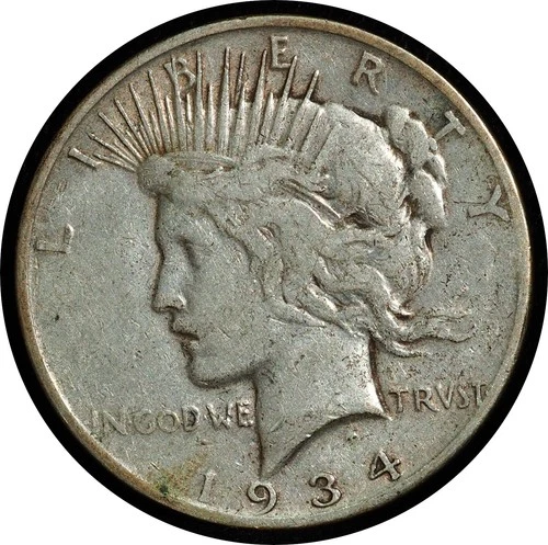 1934-S Peace Dollar Very Fine