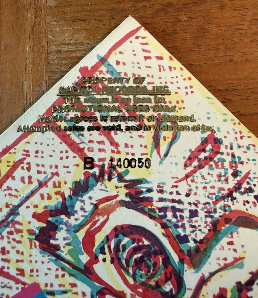 RED HOT CHILI PEPPERS 1984 Vinyl LP PROMOTIONAL USE ONLY ORIGINAL INNER SLEEVE - Image 4 of 4