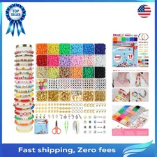 Luxury 5100-Piece Clay Beads Bracelet Making Kit for Creative Girls Aged 8-12