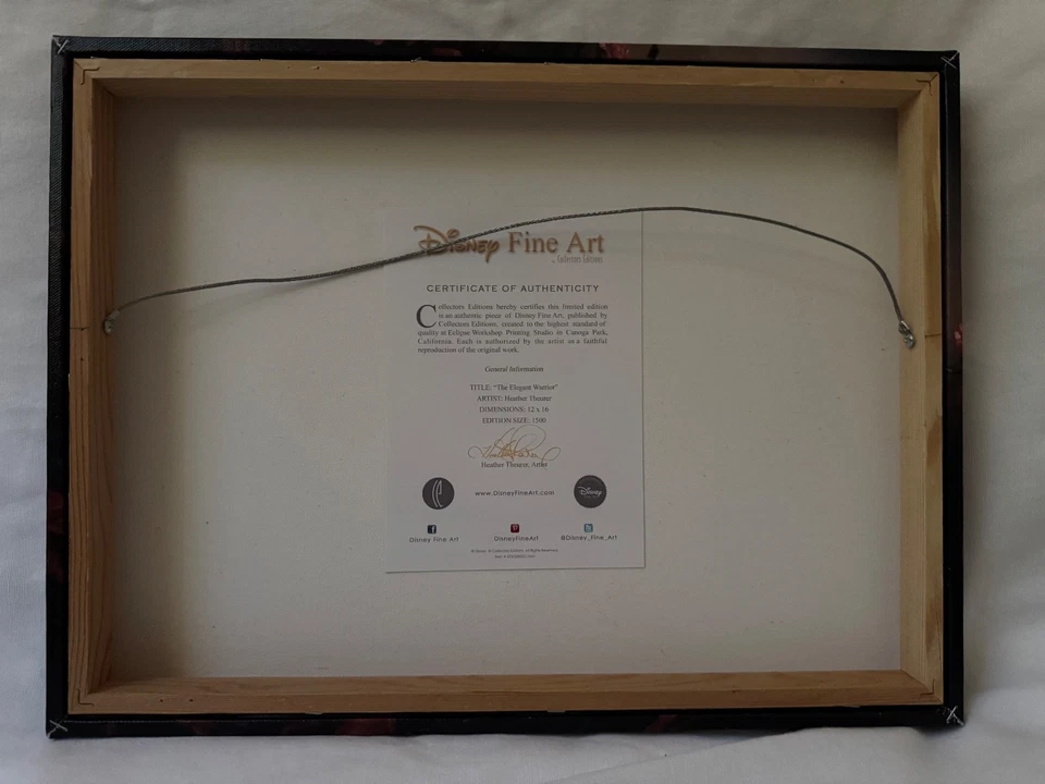 Mulan The Elegant Warrior Disney Fine Art  LIMITED EDITION DISNEY CANVAS ART  - Image 3 of 3