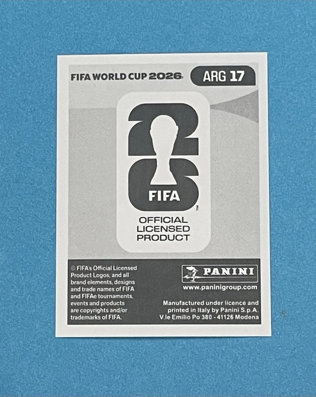 Lionel Messi Argentina White Border Panini World Cup 2026 ARG 17 🐐 view 2