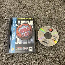 NBA Jam With Registration Card - Sega CD, 1994 Complete CIB Tested Working