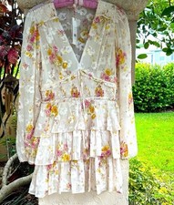 Love Shack Fancy Medina Dress Lemon Pie NWT Size 4 Romantic SPRING Flowy Yellow
