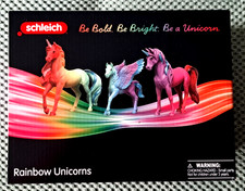 Schleich Rainbow Unicorns / Regenbogeneinh&ouml;rner 42821 Luma, Eira, Nox - Neu