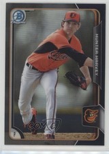 2015 Bowman Chrome Prospects Asia Exclusive Black Refractor Hunter Harvey 0b3