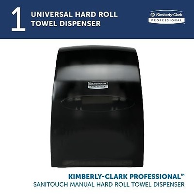KIMBERLY-CLARK PROFESSIONAL SANITOUCH MANUAL HARD ROLL PAPER TOWEL -  BLACK